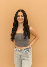 Load image into Gallery viewer, Washed Gray Button Up Tank
