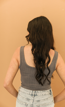 Load image into Gallery viewer, Washed Gray Button Up Tank
