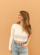 Load image into Gallery viewer, White One Shoulder Top
