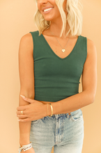 Load image into Gallery viewer, Teal Ribbed Tank
