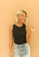 Load image into Gallery viewer, Britt Black Tank
