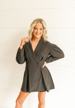 Load image into Gallery viewer, Blazer Barbie Romper Dress - Black
