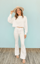 Load image into Gallery viewer, Lexi White Flare Jeans
