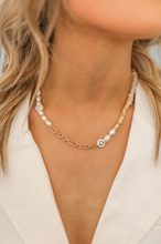Load image into Gallery viewer, Neutral Smiley Beaded Necklace
