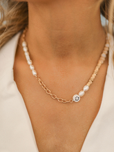 Load image into Gallery viewer, Neutral Smiley Beaded Necklace
