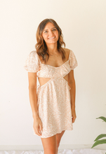 Load image into Gallery viewer, Tangerine Floral Cutout Dress
