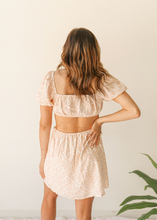Load image into Gallery viewer, Tangerine Floral Cutout Dress
