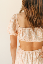 Load image into Gallery viewer, Tangerine Floral Cutout Dress
