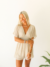 Load image into Gallery viewer, Neutral Floral Romper

