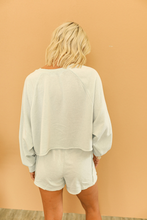 Load image into Gallery viewer, Baby Blue Basics Sweat Set- Top
