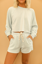 Load image into Gallery viewer, Baby Blue Basics Sweat Set- Shorts
