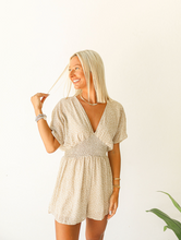 Load image into Gallery viewer, Neutral Floral Romper
