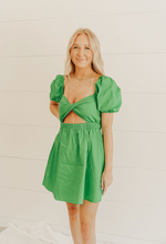 Load image into Gallery viewer, Kelly Green Babydoll Dress

