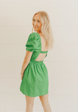 Load image into Gallery viewer, Kelly Green Babydoll Dress
