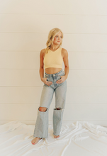Load image into Gallery viewer, Lemon Ribbed Tank
