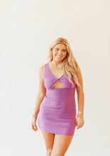 Load image into Gallery viewer, Orchid Crossover Mini Dress

