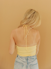 Load image into Gallery viewer, Canary Halter Crop

